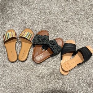 Set of 3 sandals (super cute/EUC)
